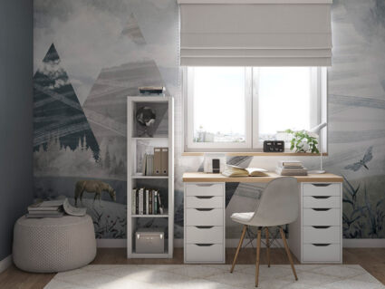 Стеллаж Гуд Лакк Фора 4Л белый 38х41