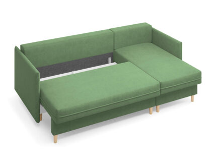 Диван Сонум Rain угловой Рогожка Деним Длина 240 см