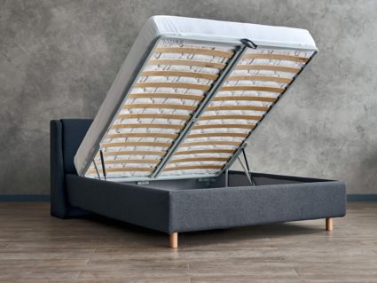 Кровать Сонум Barcelona Кашемир Горчичный (с подъемным механизмом) 160х190