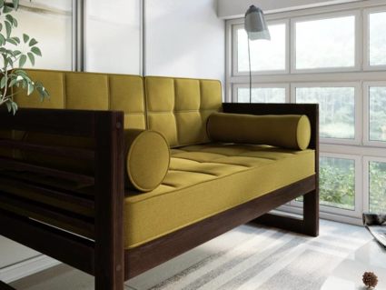 Диван Арско Сега Мини двухместный горчичный Длина 136 см