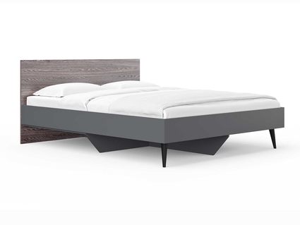 Кровать Сонум Ines Ясень анкор + серый 140х200