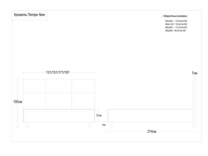 Кровать Димакс Петра new Кварц с подъемным механизмом 266