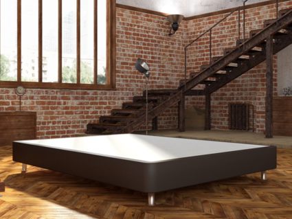 Кровать Mr.Mattress Fine Box экокожа Brown 275