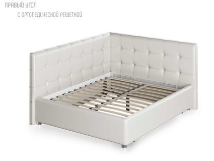 Кровать Nuvola Sabina угловая Velutto 22 180х200