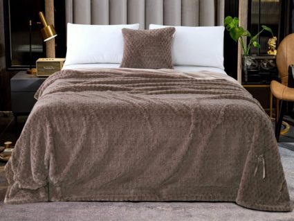 Покрывало Софи де Марко Аврил (мокко) 220х240