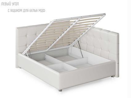 Кровать Nuvola Sabina угловая Velutto 14 (с подъемным механизмом) 160х200