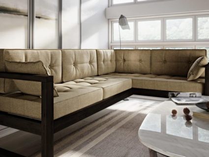 Диван Арско Астер угловой трехместный бежевый Длина 220 см