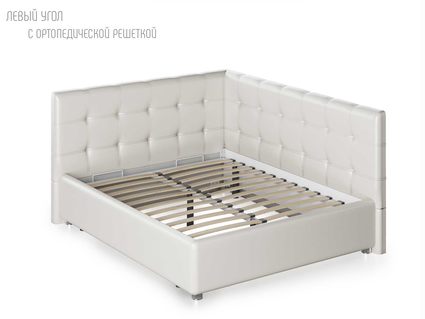 Кровать Nuvola Sabina угловая Velutto 22 180х200