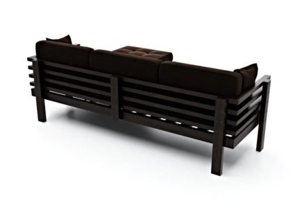 Диван Арско Стоун угловой трехместный коричневый 