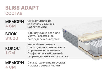 Матрас Димакс Bliss Adapt 70х190