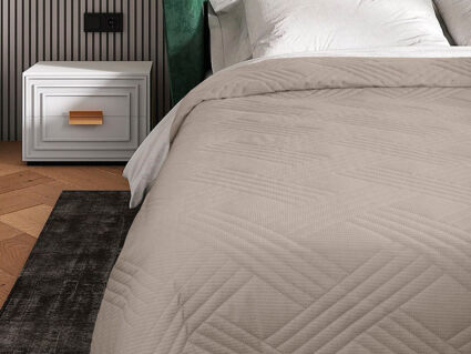 Покрывало Primavelle Velvet серо-бежевое 220х240