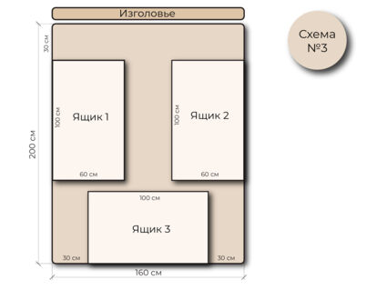 Кровать Mr.Mattress Site Box экокожа Brown 200х190