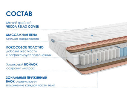 Матрас Димакс Relmas Cocos 3Zone 32