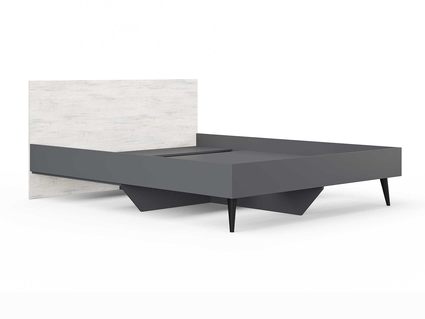 Кровать Сонум Ines Ясмунд + серый 120х190