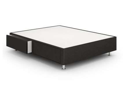 Кровать Lonax Box Drawer 2 ящика стандарт Черный 80х190