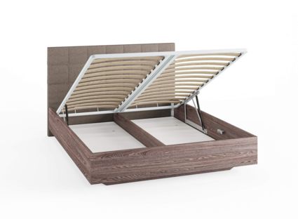 Кровать Сонум Luiza Ясмунд + Рогожка Льняная (с подъемным механизмом) 160х200