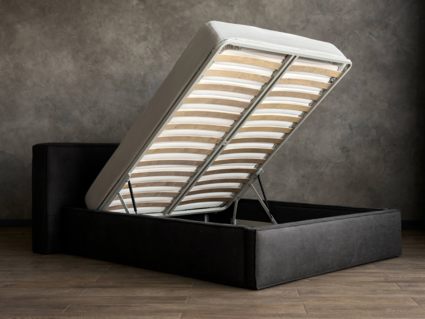 Кровать Сонум Europa Замша Горчичная (с подъемным механизмом) 160х190