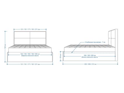 Кровать Lonax Марселла велюр Dolly-2 (с подъемным механизмом) 180х195