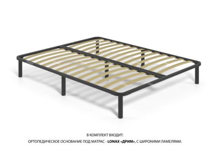 Кровать Lonax Аврора велюр Dolly-13 (с основанием)