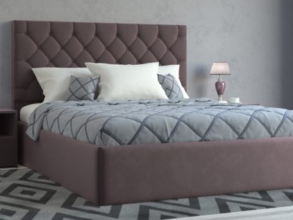 Кровать Lonax Элоиза велюр Dolly-13 (с основанием) 120х190
