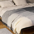 Плед Luxberry WOOLEN серо-графитовый 150х200