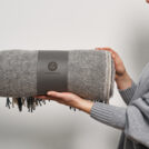 Плед Luxberry WOOLEN серо-графитовый 150х200