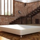 Кровать Mr.Mattress Fine Box экокожа Beige 140х195